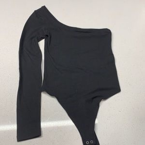 Abercrombie & Fitch One Sleeve Body Suit XS Black